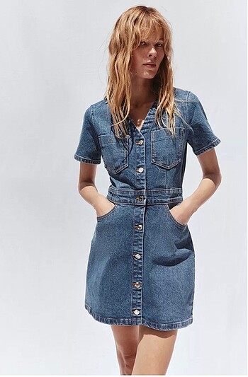 Zara Zara Denim Elbise