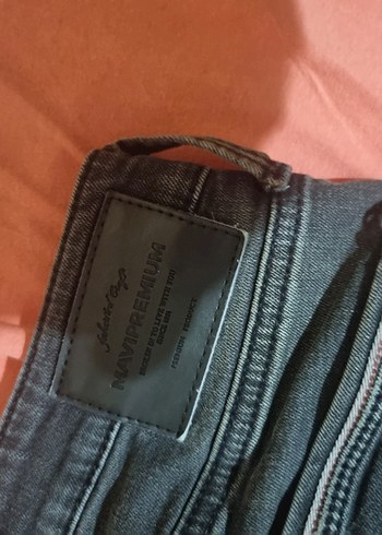 Mavi Jeans Gri Baskili Fermuarli Erkek Kot Pantolon