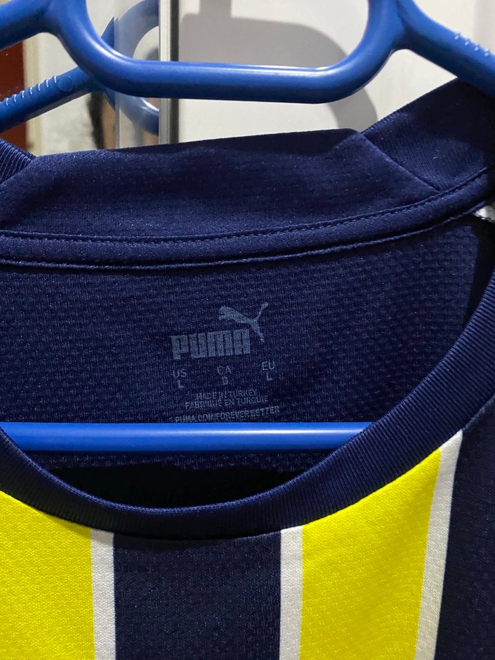 Sarı Lacivert Çizgili Erkek Forma - Görsel 2