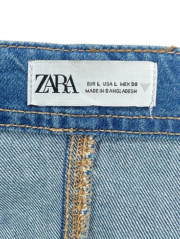 l Beden mavi Renk Zara Kısa Elbise %70 İndirimli.