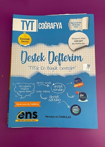 TYT COĞRAFYA DESTEK DEFTERİM 