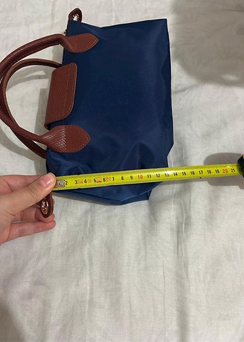Zara Mavi Fermuarlı Kadın El Çantası
