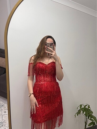 Kırmızı Afterparty Kına Elbisesi