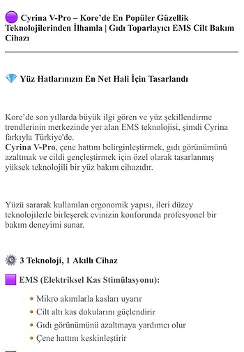 Beden Renk Çene gıdı liftingi ems mikro akım cihaz