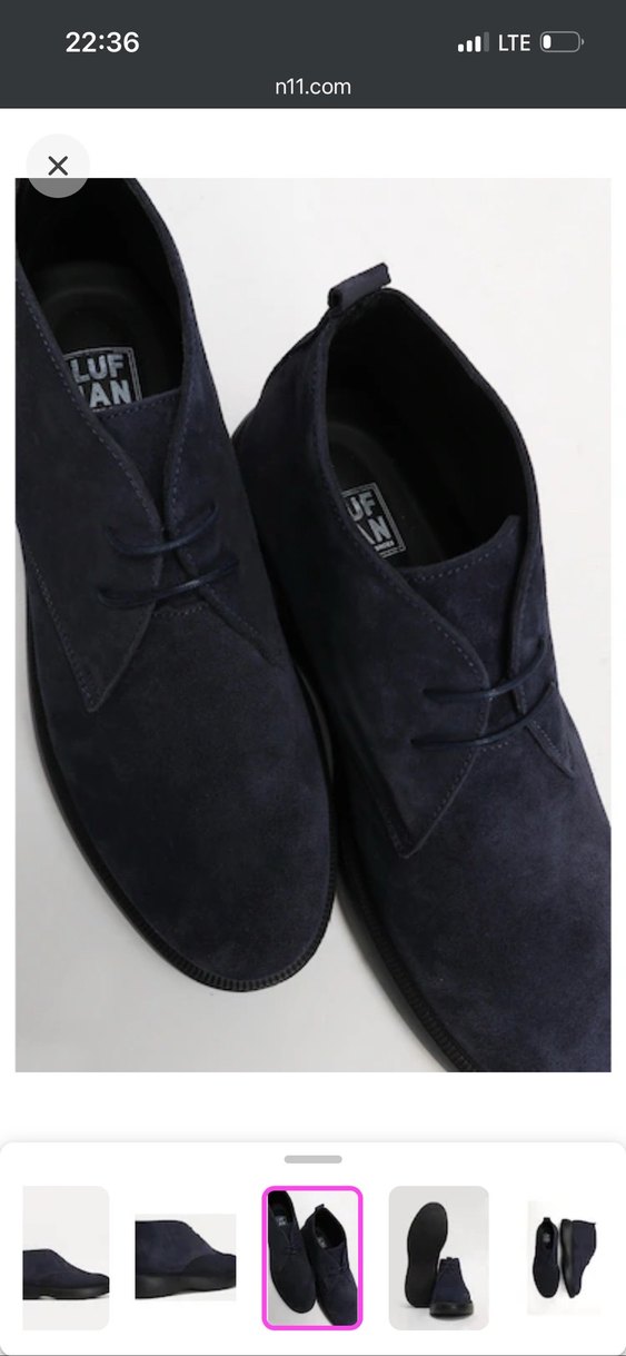 Süet Erkek bot sıfır - Görsel 2