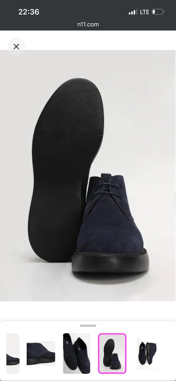 Süet Erkek bot sıfır - Görsel 3