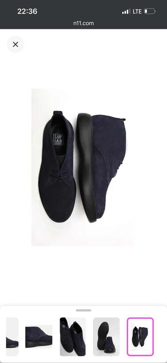 Süet Erkek bot sıfır - Görsel 4