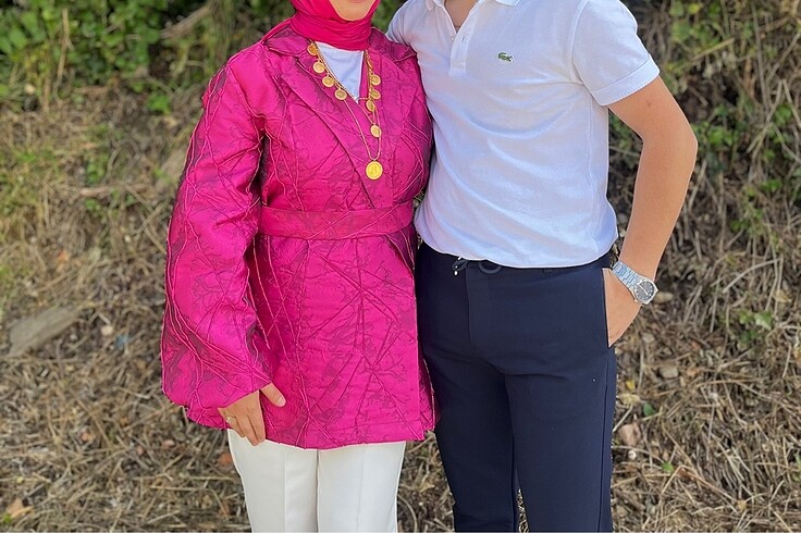 Pembe jakar ceket