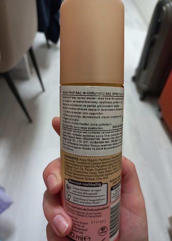 Isana saç ısı koruyucu sprey  - Görsel 2