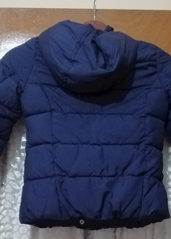 Benetton Lacivert Kapüşonlu Erkek Çocuk Kaban - Görsel 2