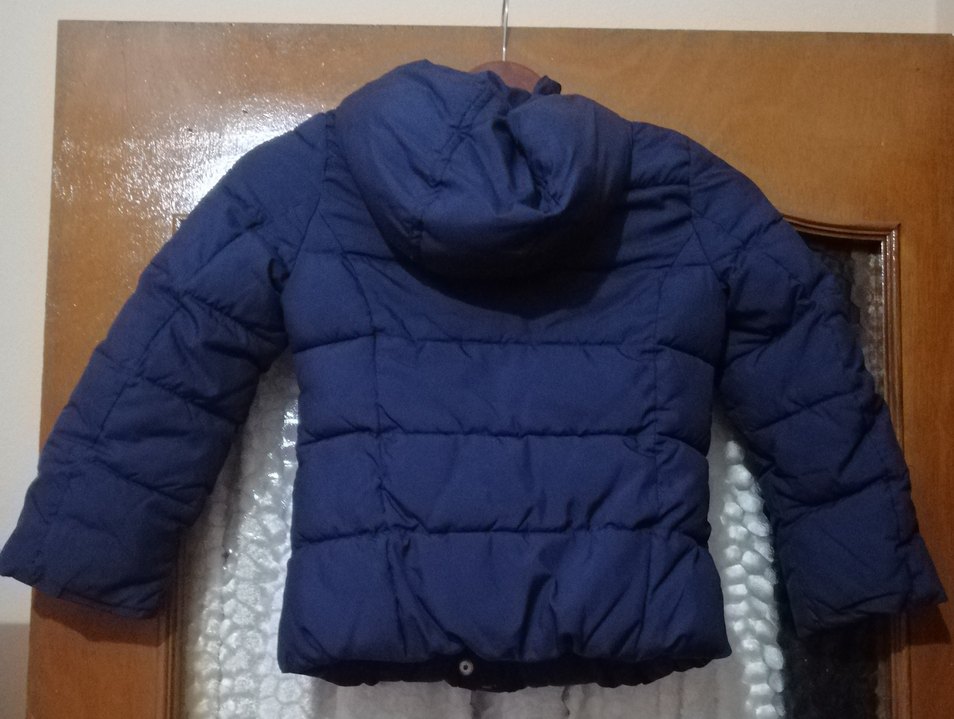 Benetton Lacivert Kapüşonlu Erkek Çocuk Kaban - Görsel 2