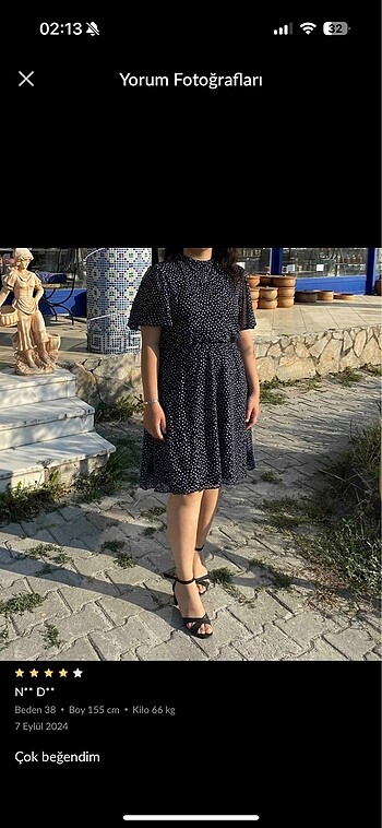 Puantiyeli eteği belden açılan