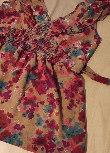 Batik dökümlü şık bluz - Görsel 4