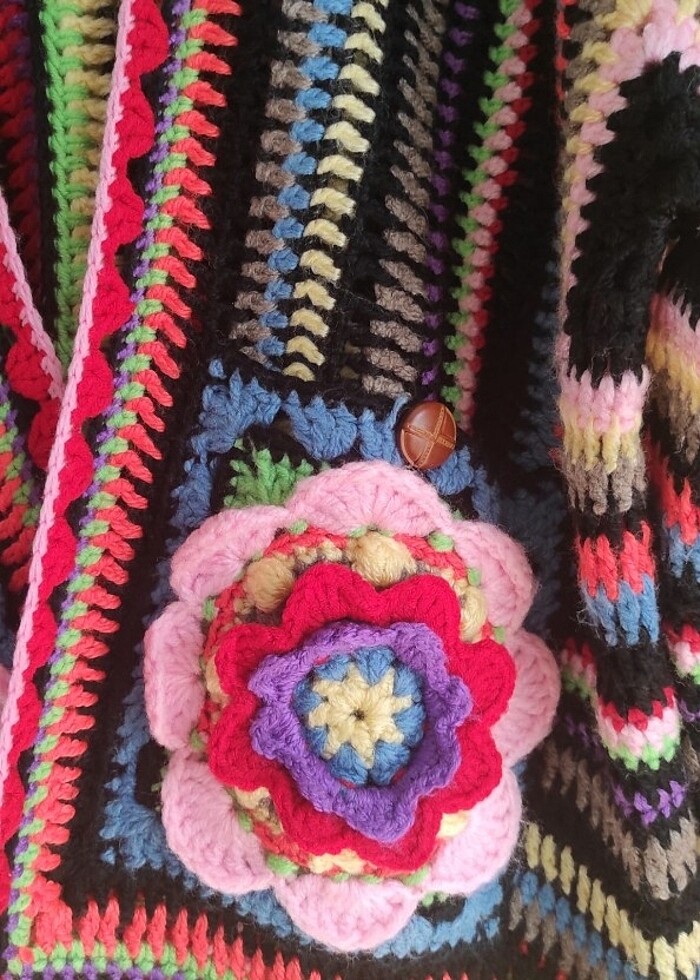 Otantik Tasarım el örgüsü hırka  - Görsel 4