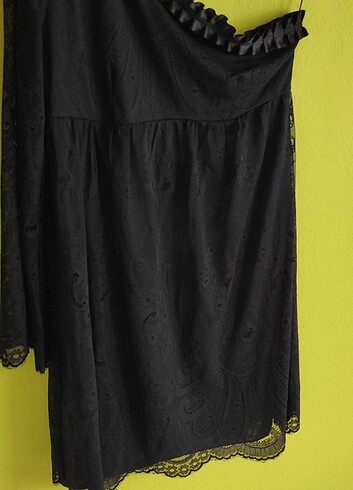 Mango dantelli gece elbisesi  - Görsel 5