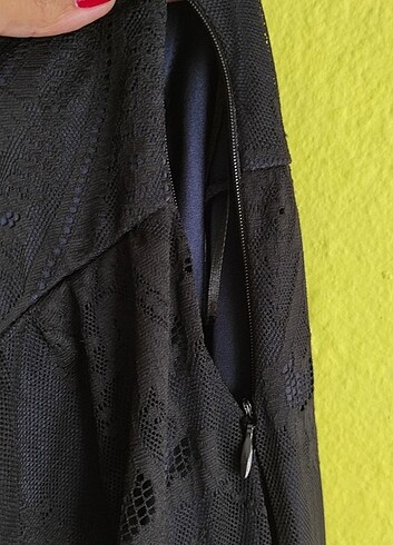 Mango dantelli gece elbisesi  - Görsel 7