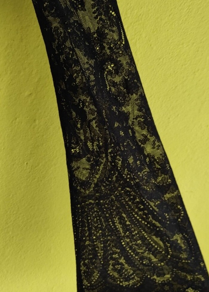 Mango dantelli gece elbisesi  - Görsel 3