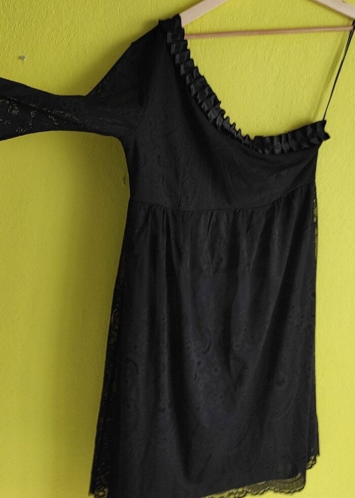 Mango dantelli gece elbisesi  - Görsel 4