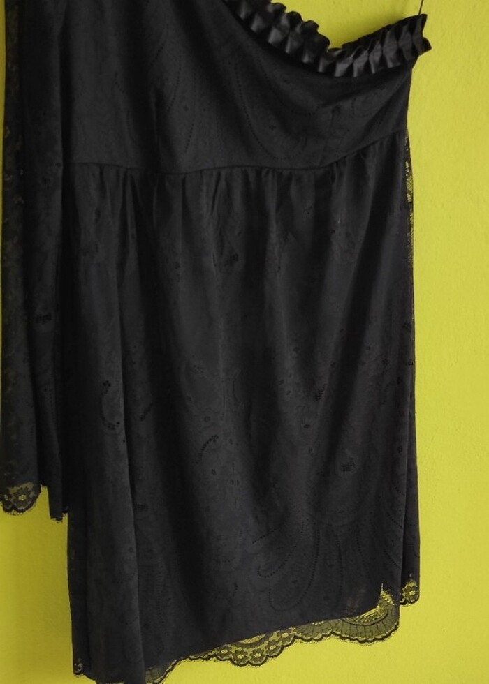 Mango dantelli gece elbisesi  - Görsel 5