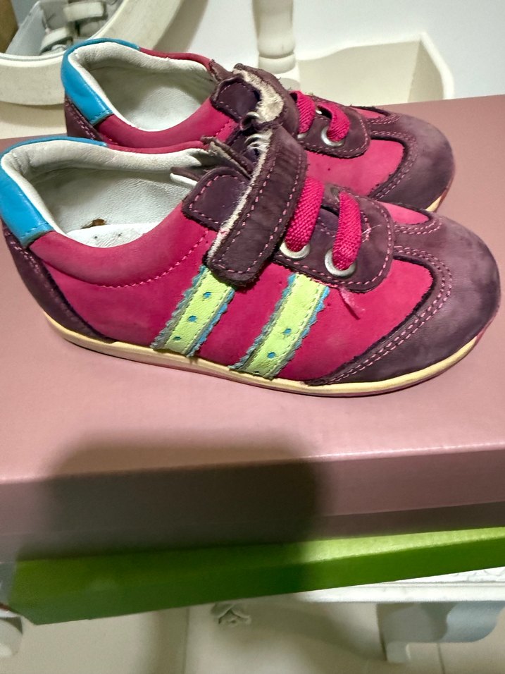 Kız Çocuk İlk Adım Ayakkabısı Pembe Velcro - Görsel 2