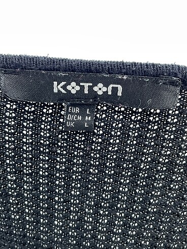 l Beden siyah Renk Koton Kazak / Triko %70 İndirimli.