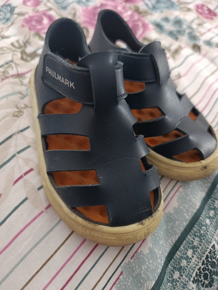 Erkek Çocuk Mavi Tokalı Kauçuk Sandalet 24 numara - Görsel 2