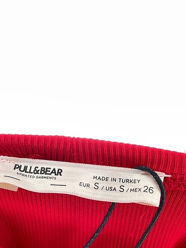 s Beden kırmızı Renk Pull and Bear Kısa Elbise %70 İndirimli.