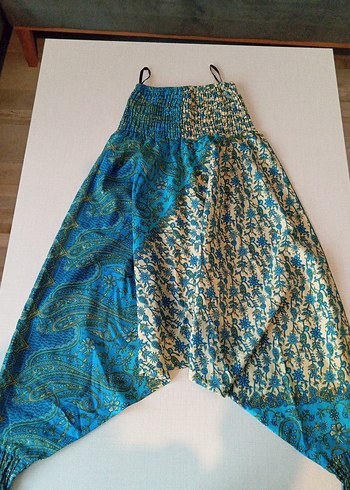Renkli Batik Desenli Bohem Kadın Kumaş Pantolon