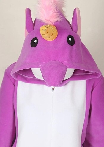 s Beden mor Renk unicorn kostümü