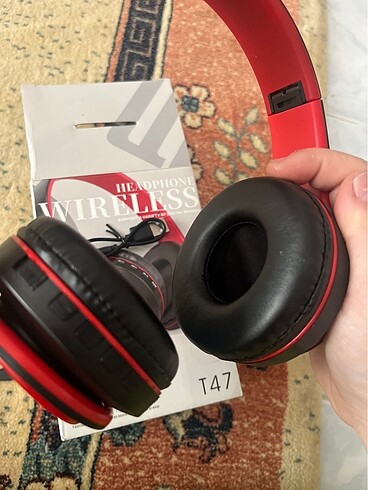 Wireless Kablosuz + Aux Girişli Kulak Üstü Bluetooth Kulaklık (S - Görsel 2