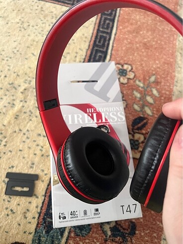 Wireless Kablosuz + Aux Girişli Kulak Üstü Bluetooth Kulaklık (S - Görsel 3