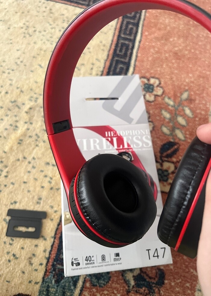 Wireless Kablosuz + Aux Girişli Kulak Üstü Bluetooth Kulaklık (S - Görsel 3