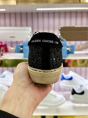 38 Beden siyah Renk Golden Goose Deluxe Hi Star