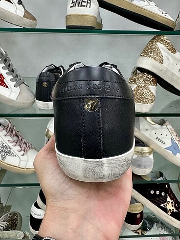 37 Beden siyah Renk Golden Goose Deluxe Superstar