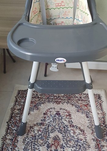  Beden Kraft Gri Bebek Mama Sandalyesi