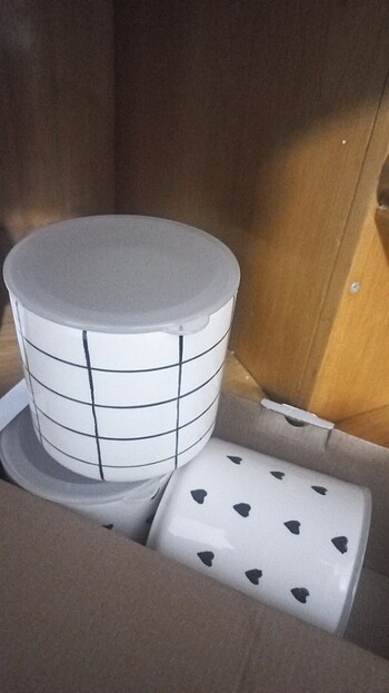 Seramik desenli baharat seti 3 lü - Görsel 4