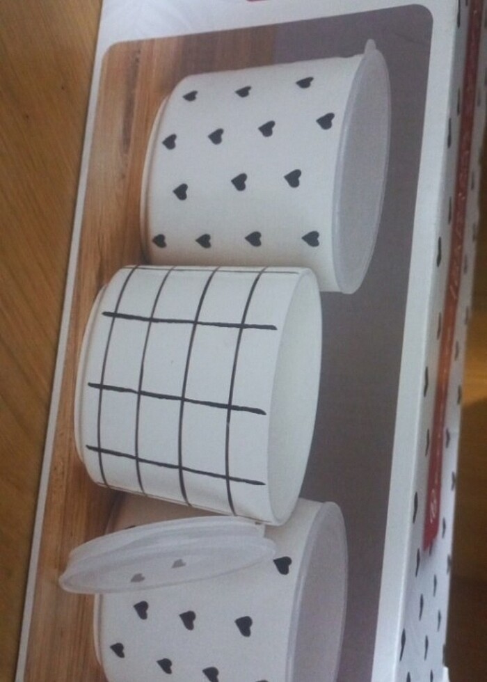 Seramik desenli baharat seti 3 lü - Görsel 2