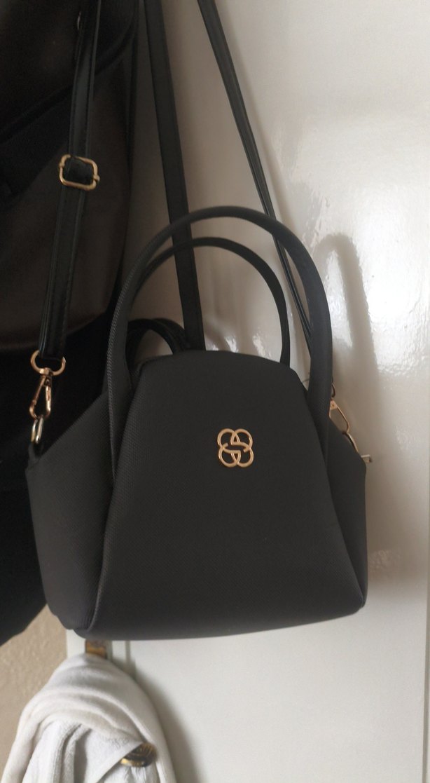 Siyah Deri Kadın Omuz Çantası - Görsel 2