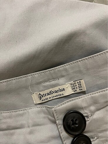 xl Beden gri Renk stradivarius pantolon