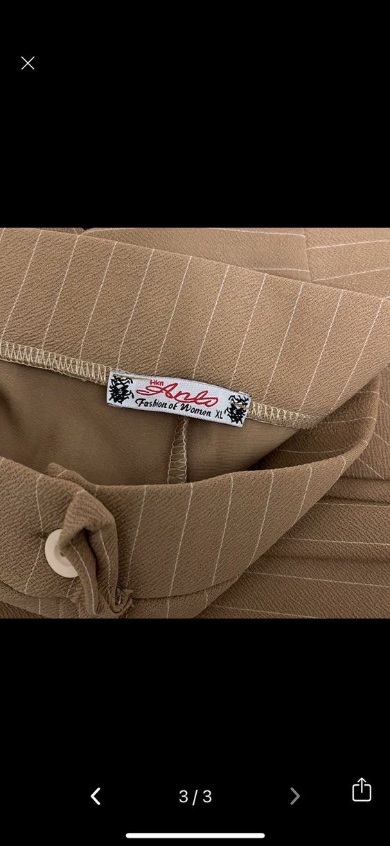 Bej Kadın pantolon - Görsel 3