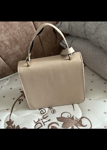 Bej Deri Tokalı Kadın Çanta - Görsel 2