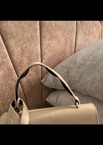 Bej Deri Tokalı Kadın Çanta - Görsel 4