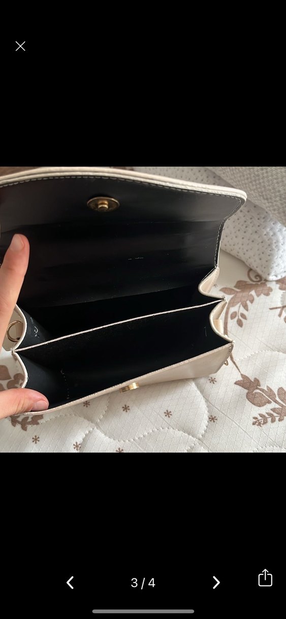 Bej Deri Tokalı Kadın Çanta - Görsel 3