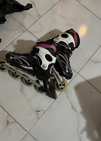 Pembe Desenli Bağcıklı paten - Görsel 4