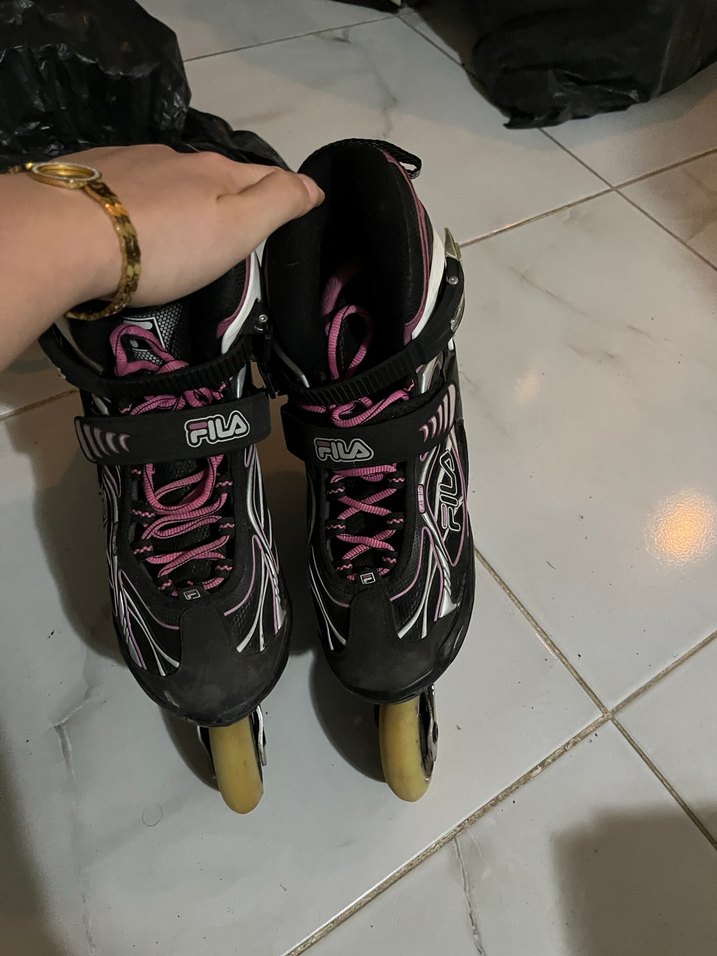 Pembe Desenli Bağcıklı paten - Görsel 5