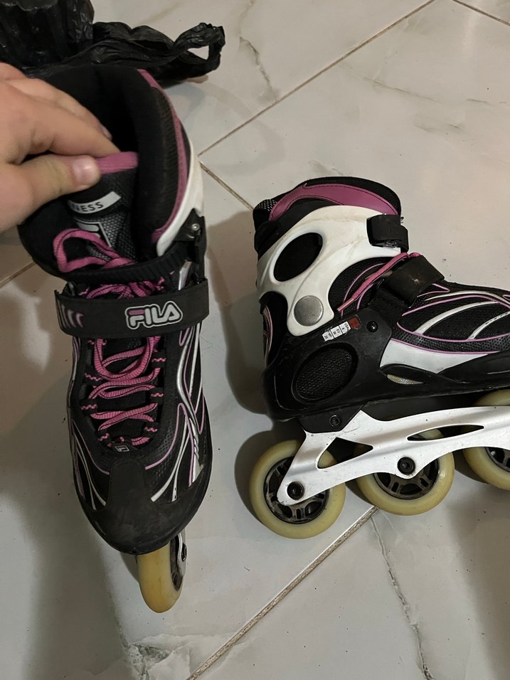 Pembe Desenli Bağcıklı paten - Görsel 2