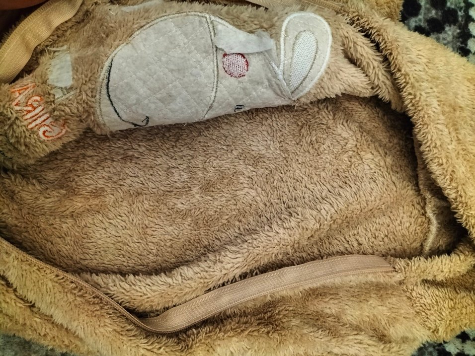 Kürklü Kahverengi Bebek Tulumu - Görsel 3