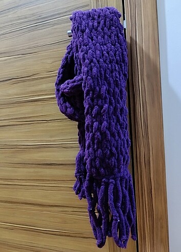 Alize puffy mor atkı 