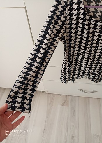 s Beden Uzun Kollu Örme Kadın Bluz