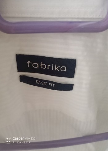 Fabrika Basic Fit beyaz Erkek gömlek